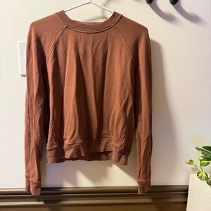 lululemon athletica rust brown pullover sweatshirt